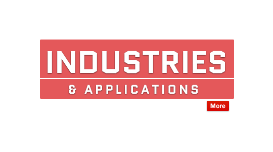 Industries and applications for high temperature fabrics, tapes, and ropes. Text Image